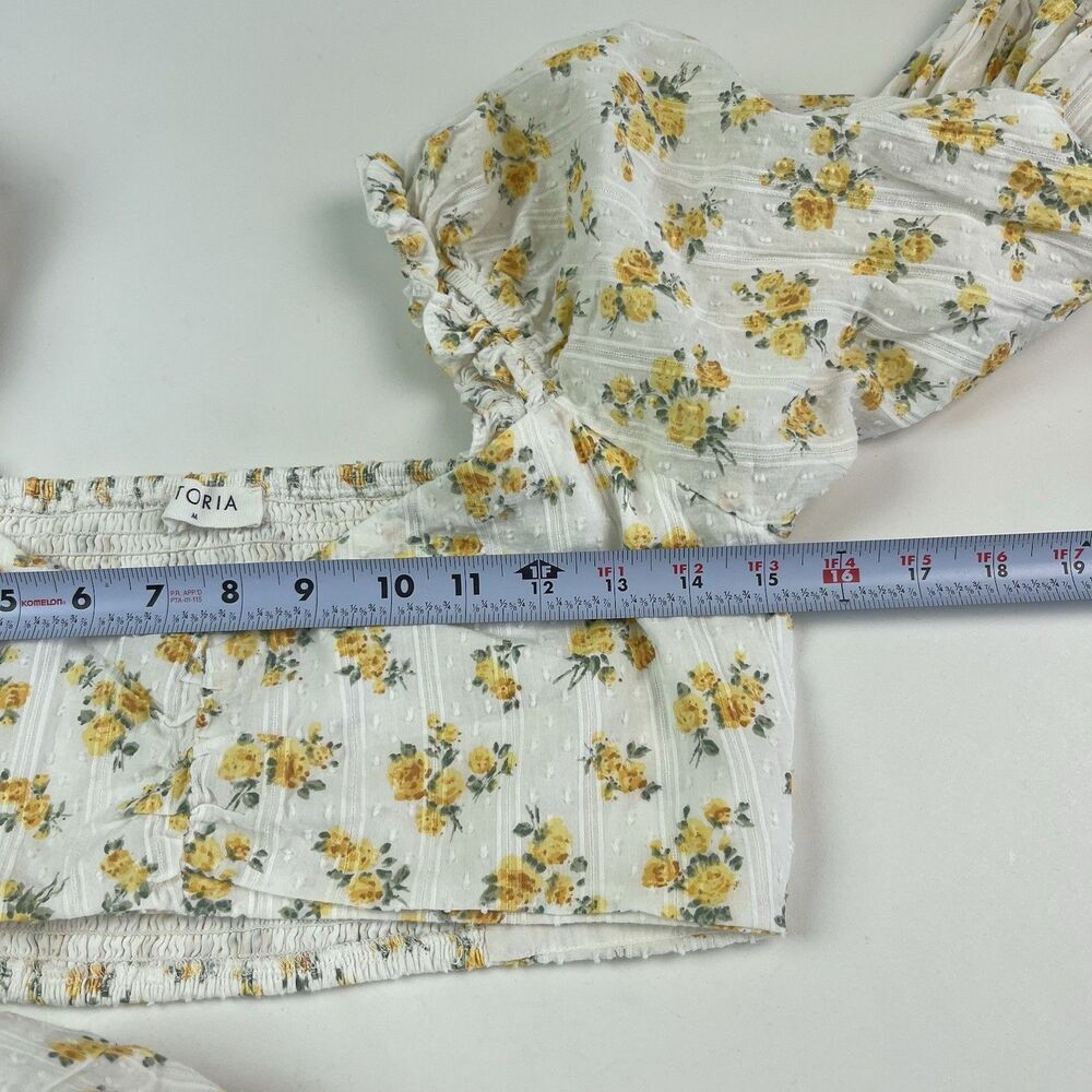 Storia Ditsy Floral Skirt Top Set M Smocked Cowgirl Festival Cotatgecor - Picture 7 of 12